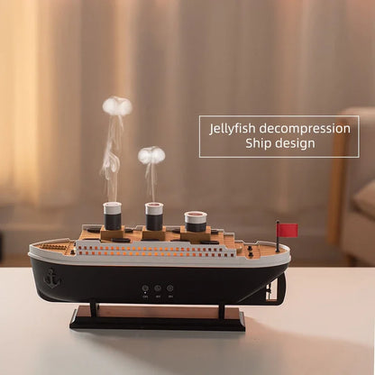 Humidificador de aire con diseño de barco Titanic