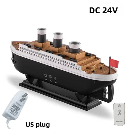 Humidificador de aire con diseño de barco Titanic