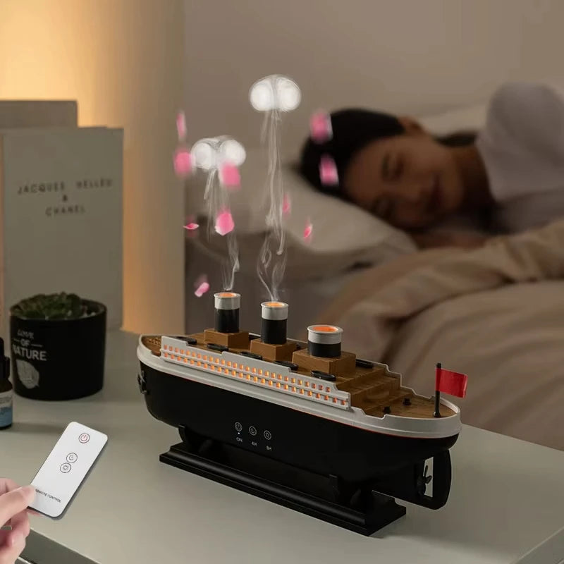 Humidificador de aire con diseño de barco Titanic